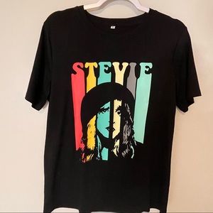 Black short sleeve T-shirt sizeM Stevie Nicks logo